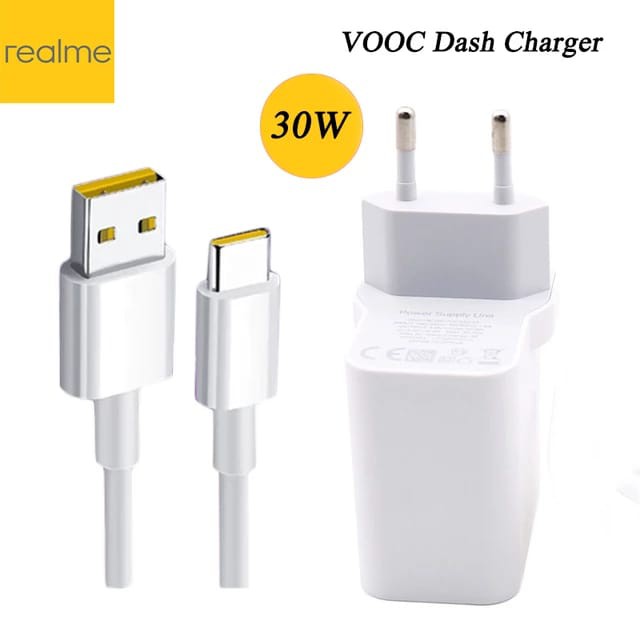 ORIGINAL Charger Realme 5 Pro X XT X2 Pro Super VOOC 5A USB Type C
