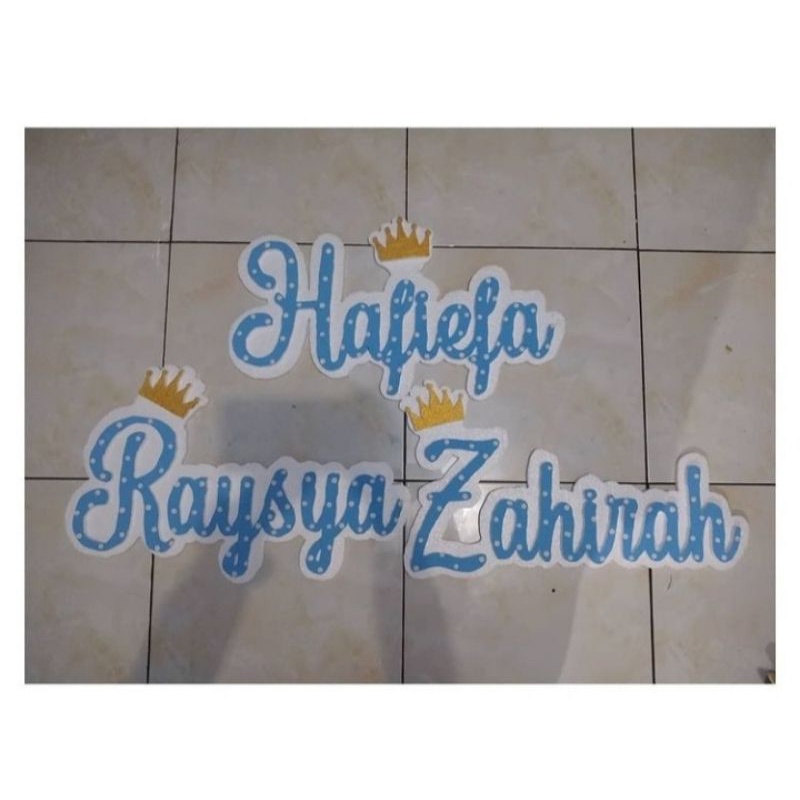 

nama styrofoam/nama bacdrop