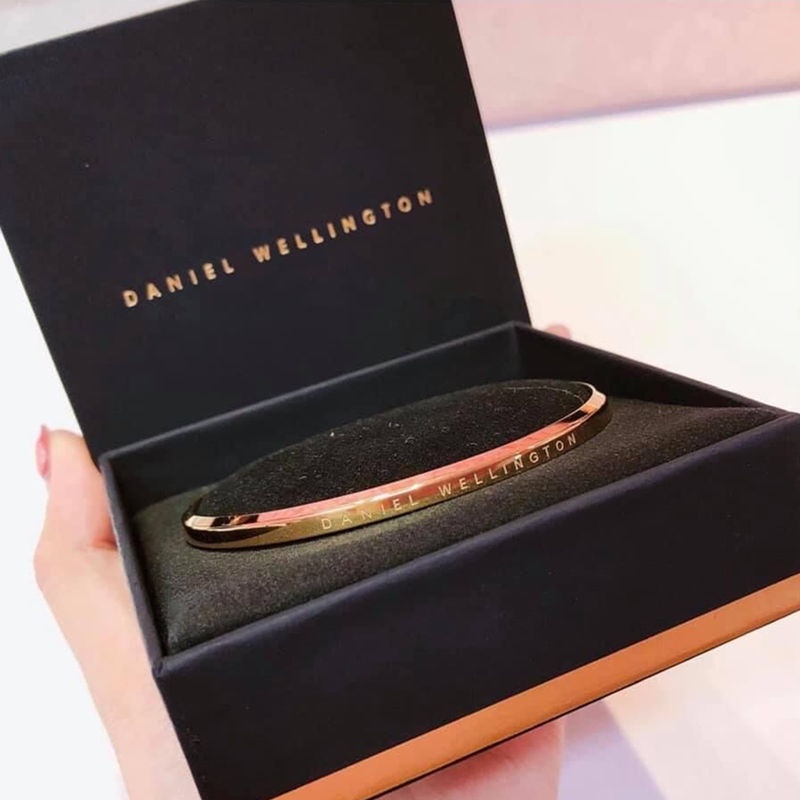 Korea 100% Gelang Titanium Wanita Anti Karat Bangle Tangan Emas-5