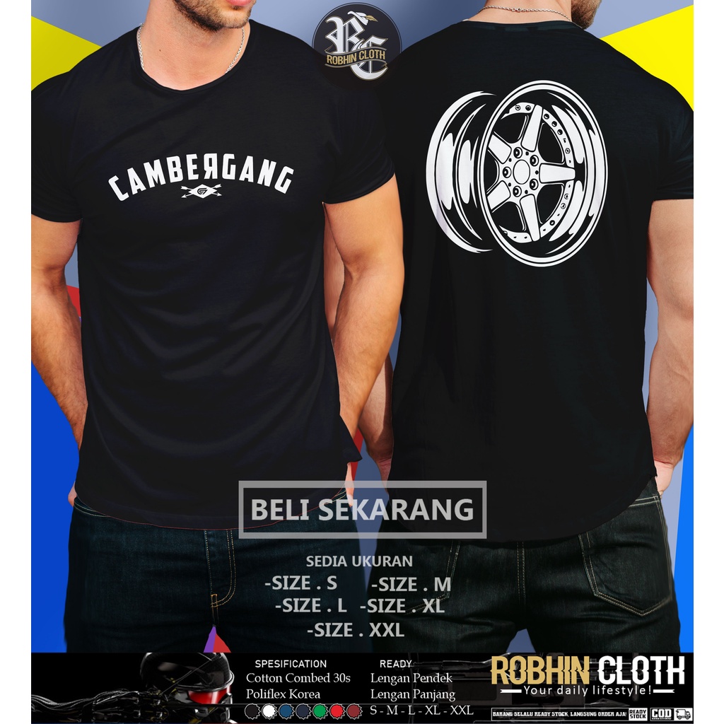 Kaos Baju Velg Cambergang Kaos Otomotif