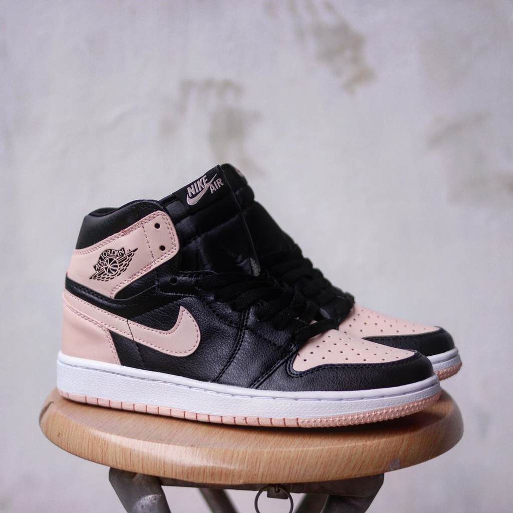 peach and black jordan 1
