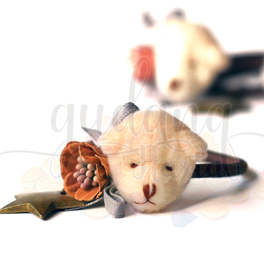 Ikat Rambut Soft Bear Star and Flower Karet Beruang Lucu GH 201142