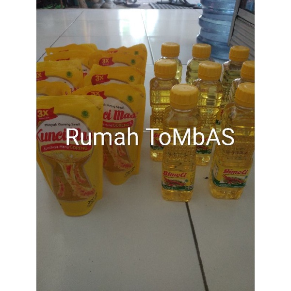 Gratis Ongkir Freeong 200ml Kuncimas 200 Pouch Kunci Mas 250ml Botol Bimoli 250 Minyak Sayur Goreng 