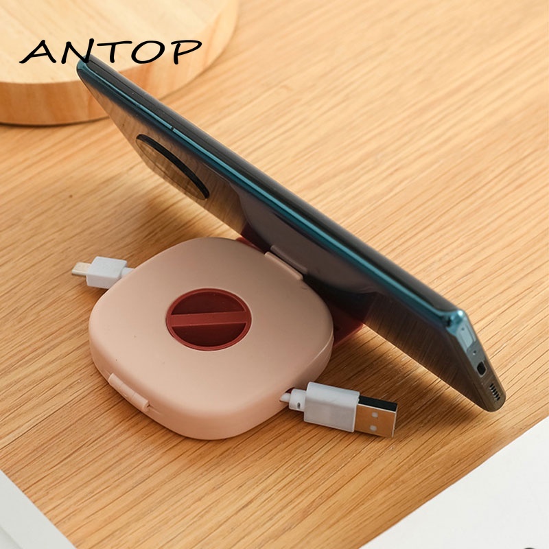 Rotatable Cable Storage Box Wire Organizer Data Winder Management Multi-function Portable Organizer ANTOP