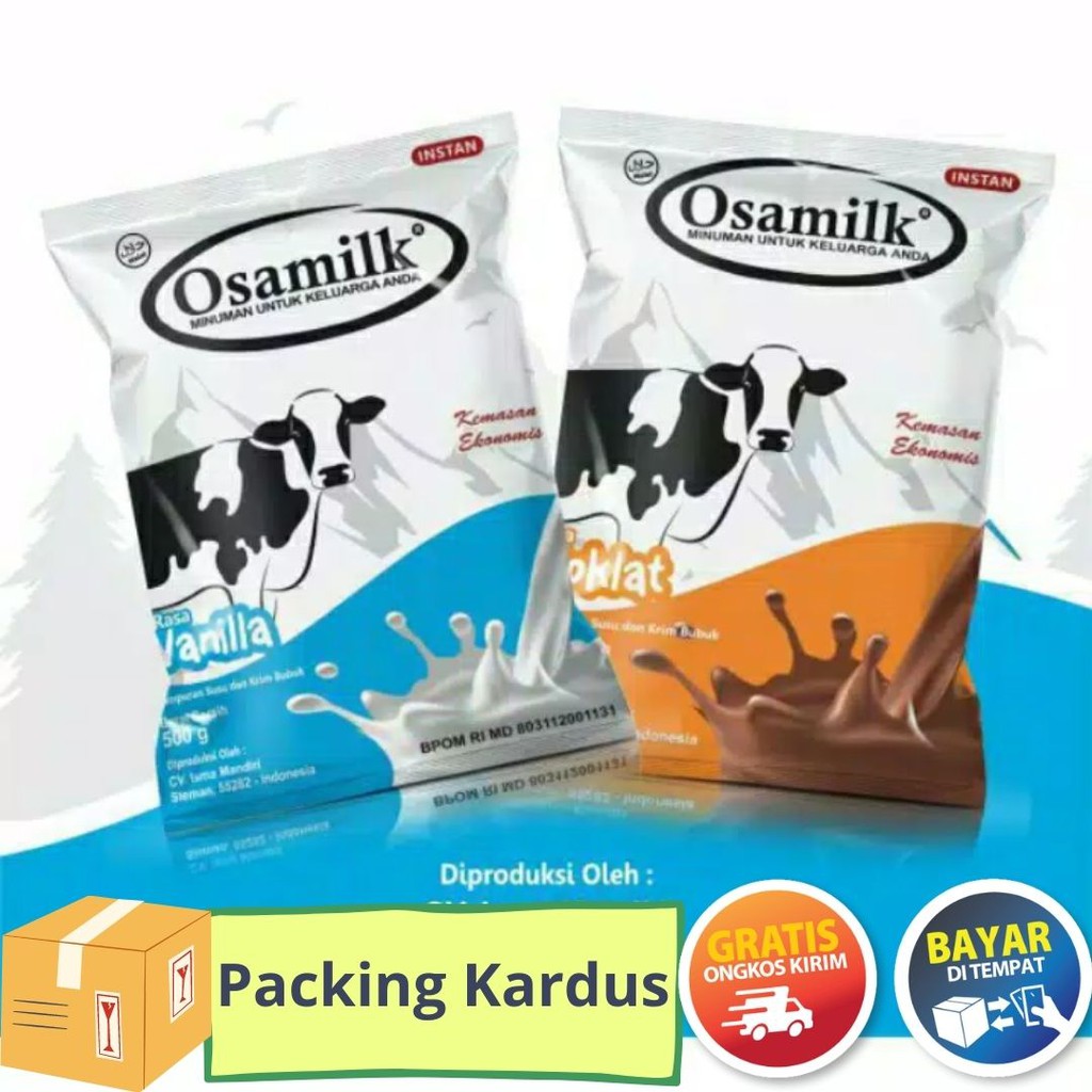 

Susu Sapi Osamilk 500 gr (harga grosir)