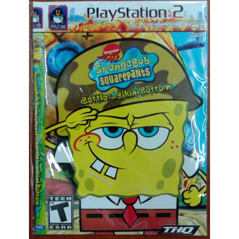 Kaset PS2 Game Spongebob Squarepant Battle For Bikini bottom