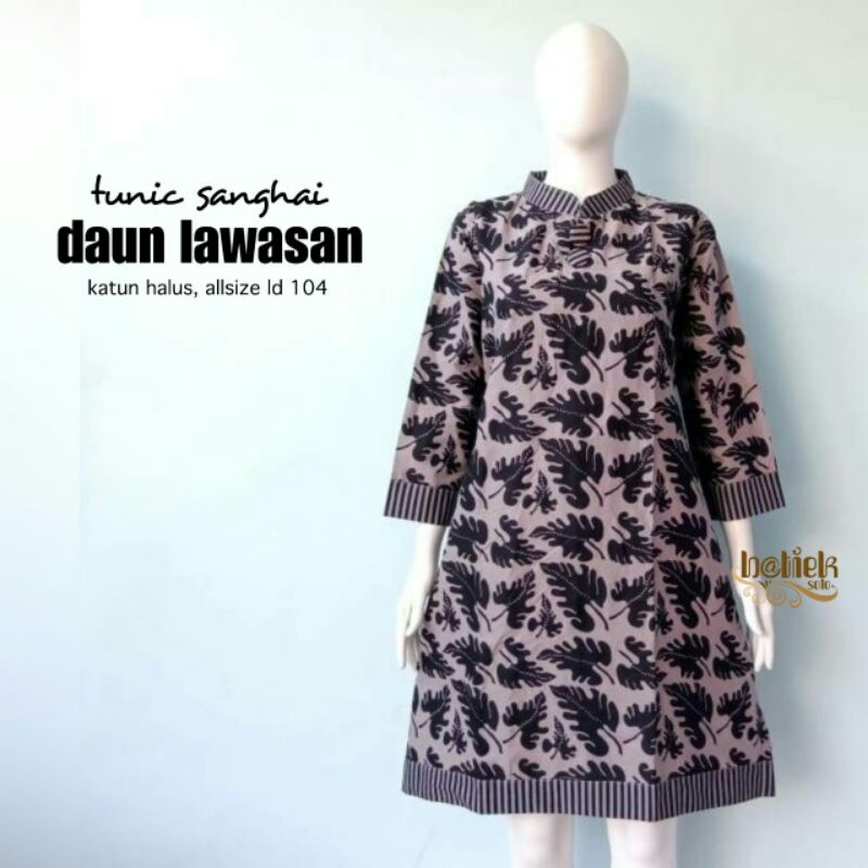 TUNIK Batik Daun Lawasan