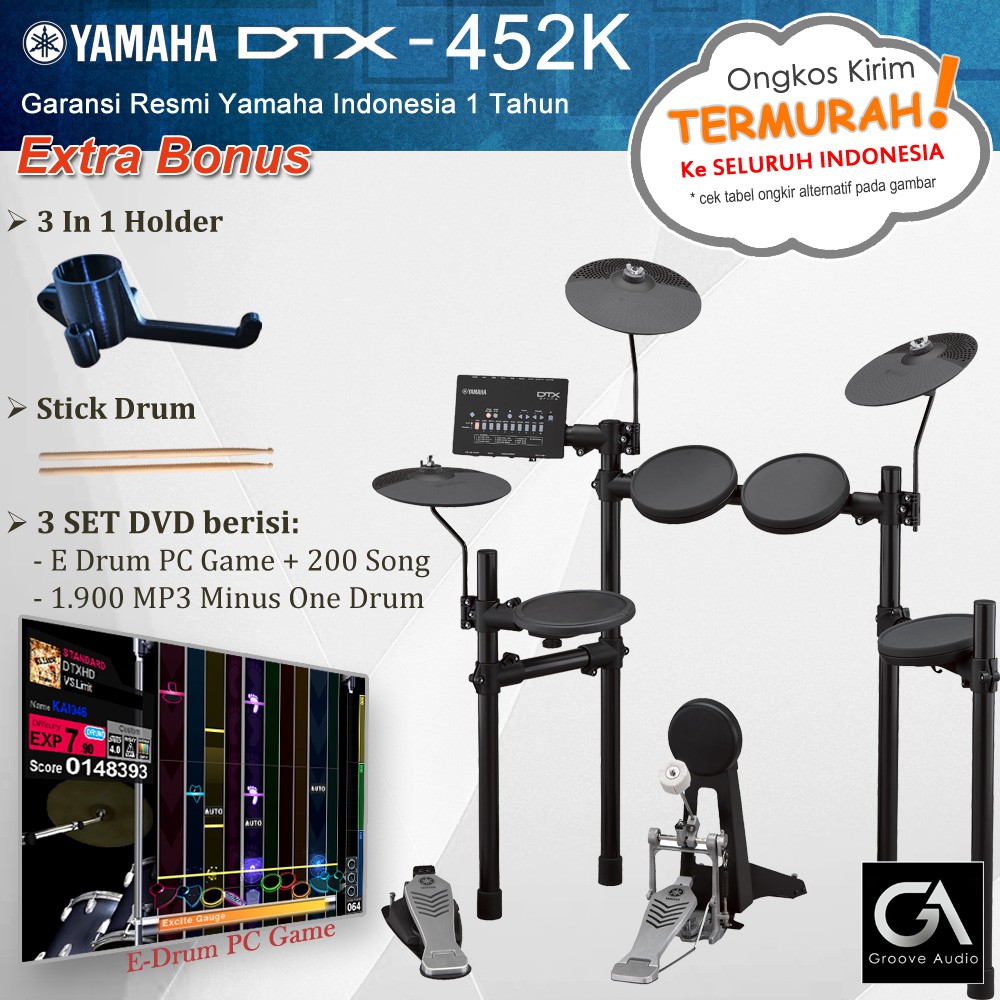 Drum Elektrik Yamaha DTX452 / DTX452K / DTX 452 / 452K penerus 450k