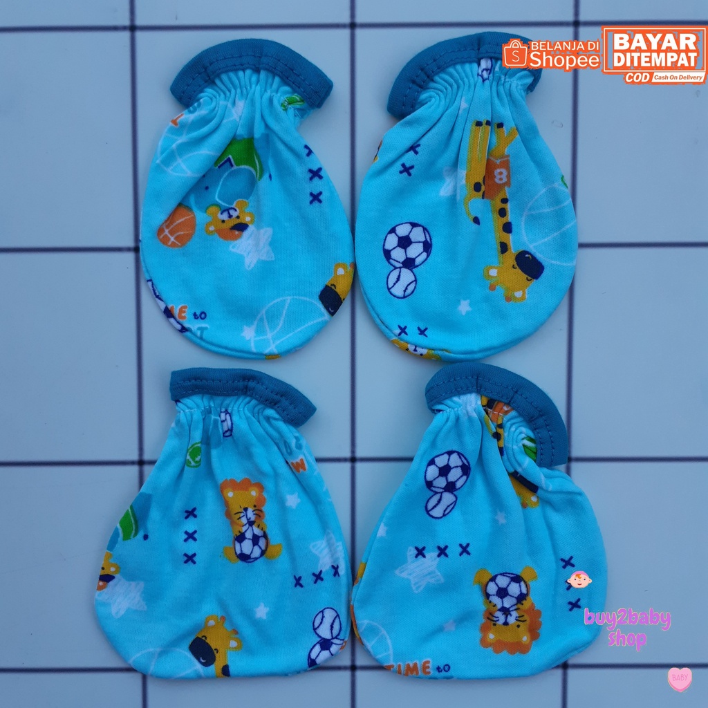 Sarung tangan dan kaki bayi Mamimu warna motif 1 PCS