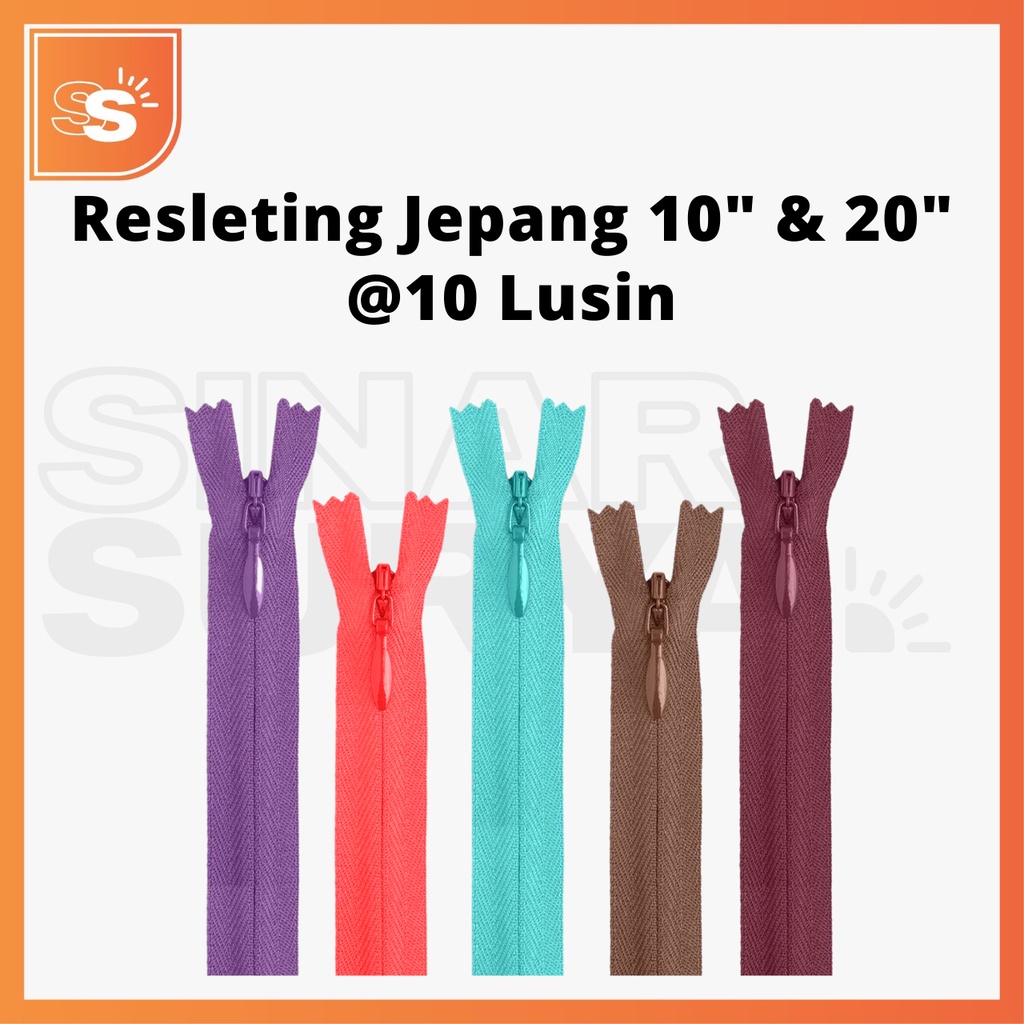 Resleting Jepang 25cm (10 Inch) &amp; 50cm (20 Inch) @10 Lusin