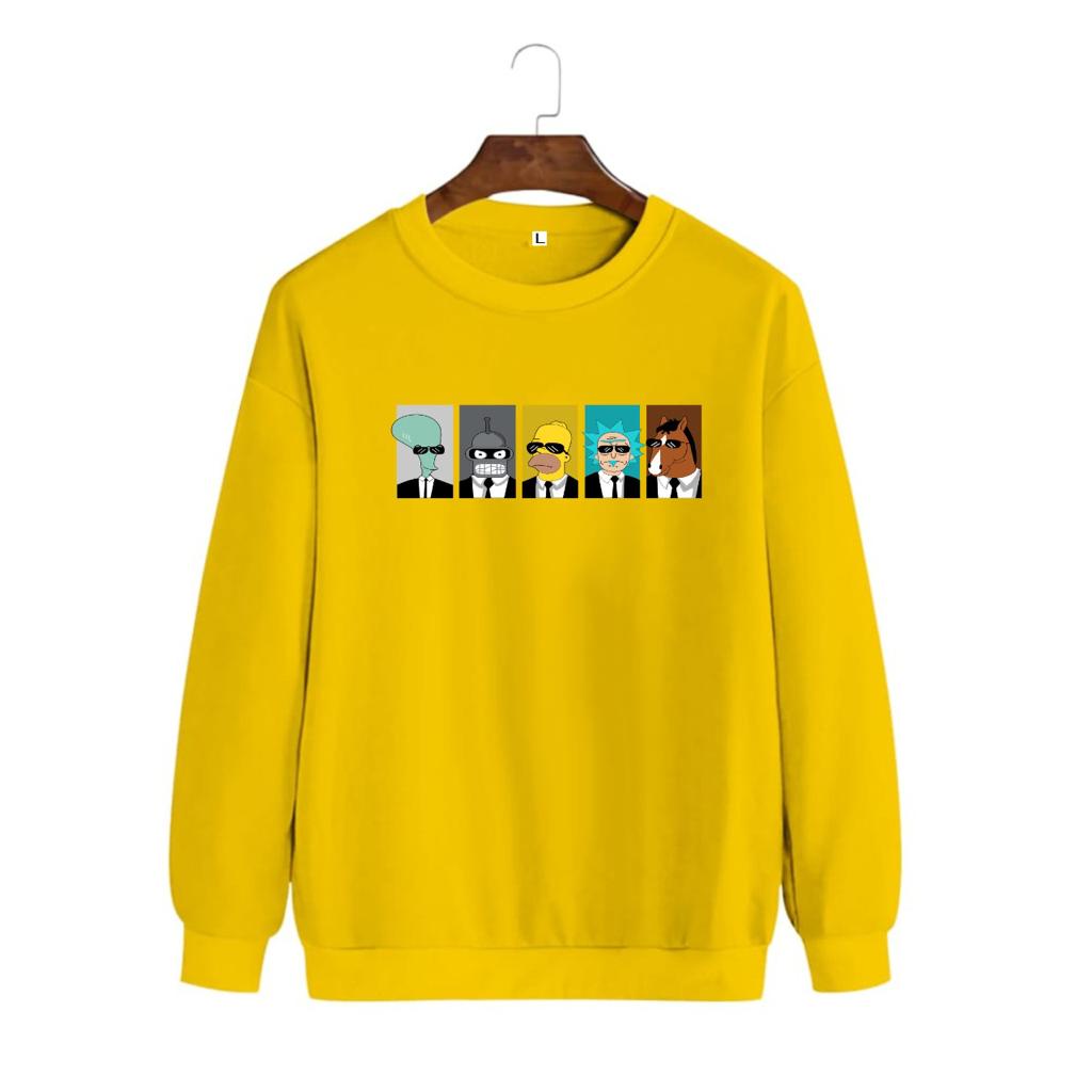 Noveli wear - Sweater Basic Roughneck Unisex Distro Anime Kartun