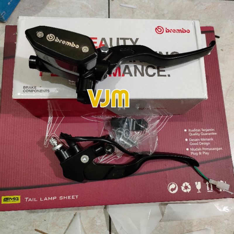 Master rem Oval kanan plus Handle kopling Bisa matic bebek dan universal motor Model RCB