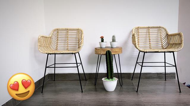 Me&dots - Kursi Rotan Set