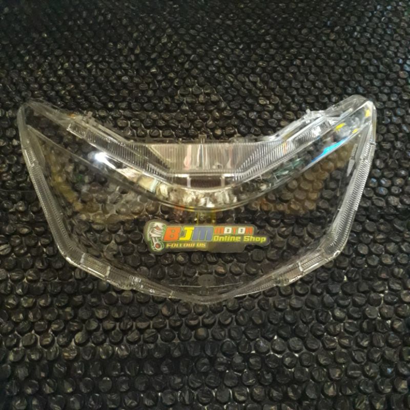 Kaca Mika Lampu Depan Honda Beat Delux Beat Street Led Merek WIN Mika Lampu Depan Beat Led
