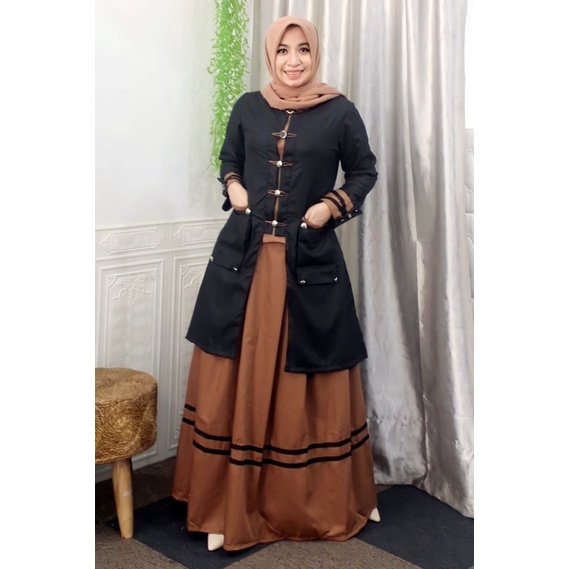 DEURA Set Rok Deura D273 / Set Rok Wanita Terbaru / Set Baju Wanita / Atasan Bawahan Rok Remaja / De