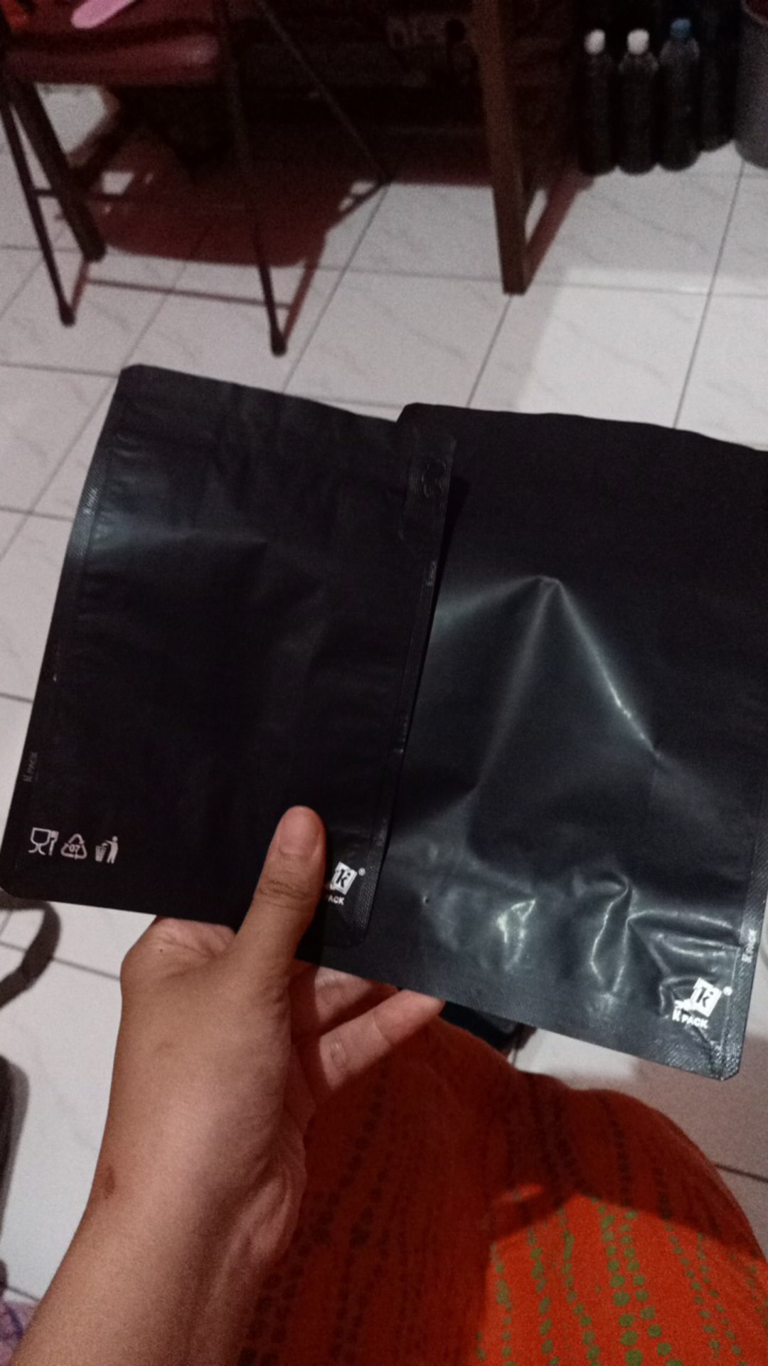 Flat Bottom Aluminium Foil Warna 750 Gram Kemasan Kopi Kpack Isi 50