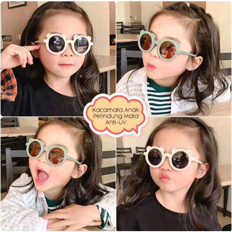 Kacamata Anak BulatKacamata Hitam Bayi kacamata IMPORT  Bulat Anak Anti UV- Kacamata Anak Fashion Terbaru-Kacamata anak Korea Perempuan Laki -laki Unisex KACAMATA BULAT