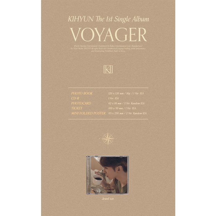 (Jewel case) KIHYUN - The 1st Single Album VOYAGER