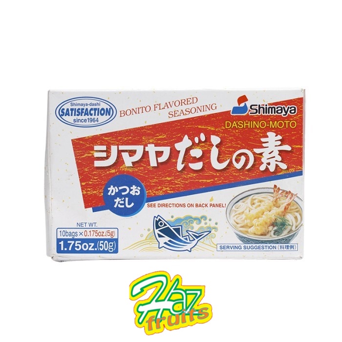 

Shimaya Dashinomoto Kaldu penyedap Rasa Ikan 5 x 10 Gram - 50 Gram