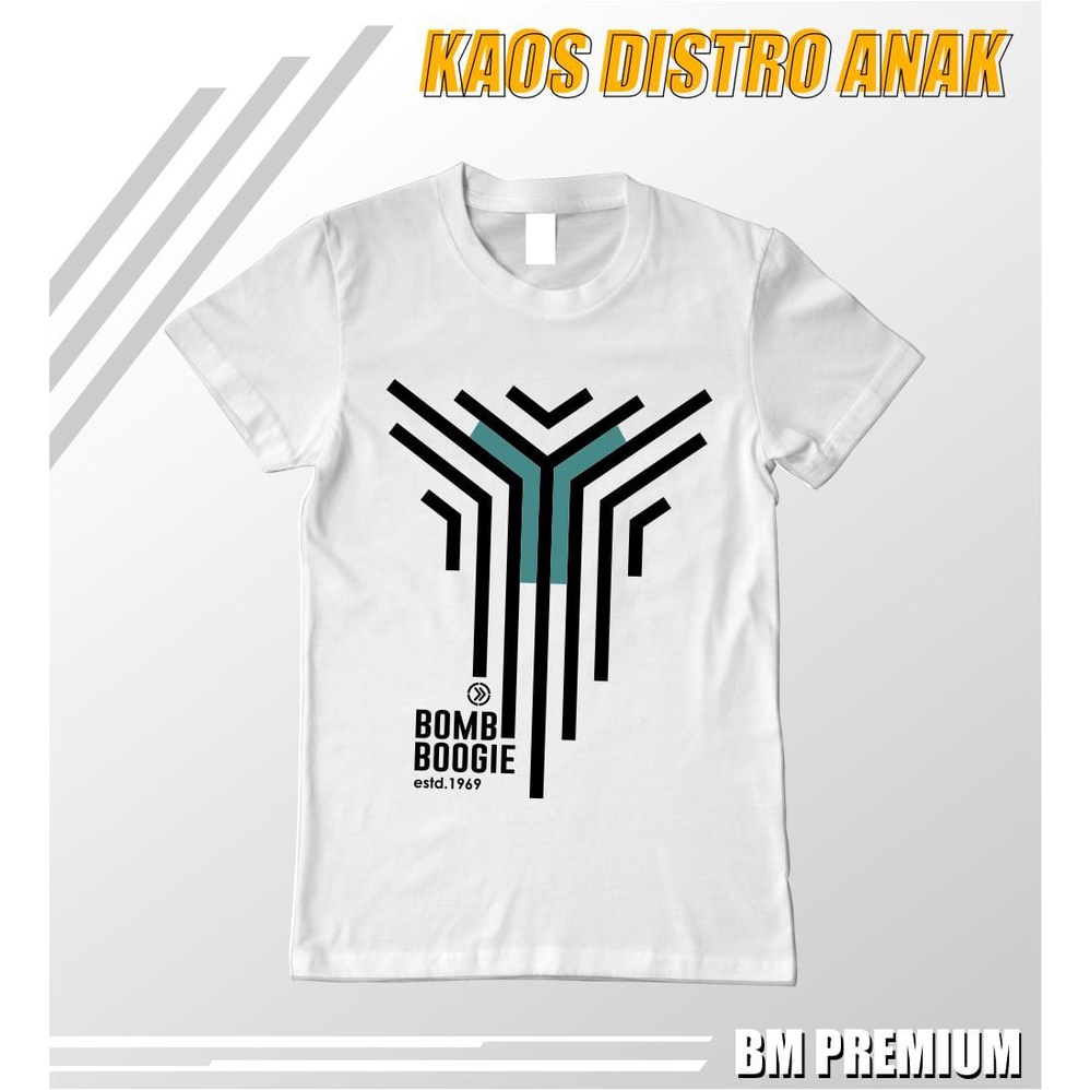 KAOS BOOMBOGIE ORIGINAL/KAOS DISTRO PREMIUM KIDS MOTIF 7 BUAT PEMILIHAN WARNA KAOS ADA DI VARIASI