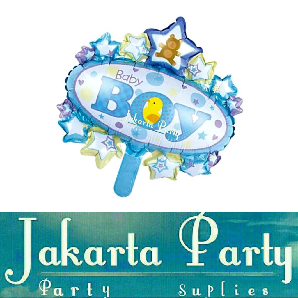 Balon Oval Baby Boy Mini / Balon Souvenir Ultah / Balon Baby Shower