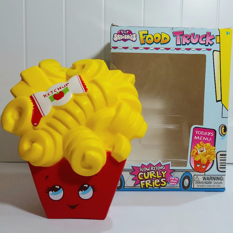 Squishy silly squishy curly fries original (asli) murah preloved bagus
