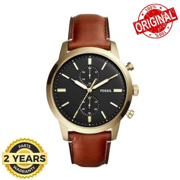 Jam Tangan Pria Fossil FS5338 FS-5338 Brown 44mm Original