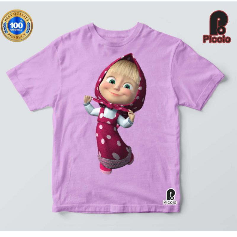 BAJU KAOS ANAK MARSHA AND THE BEAR