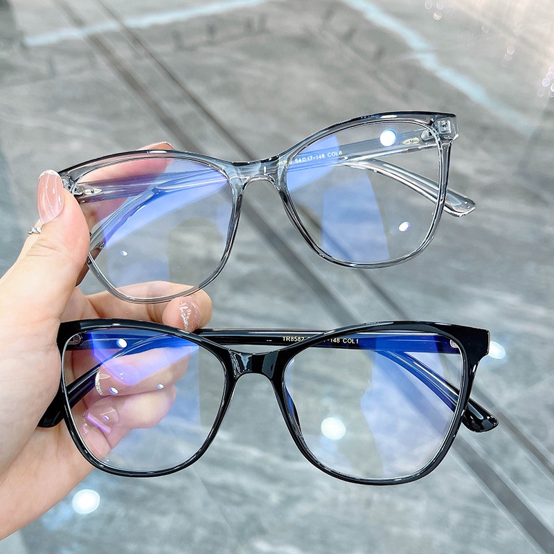 Kacamata Hitam Model Mata Kucing TR90 Anti Optical Untuk Unisex