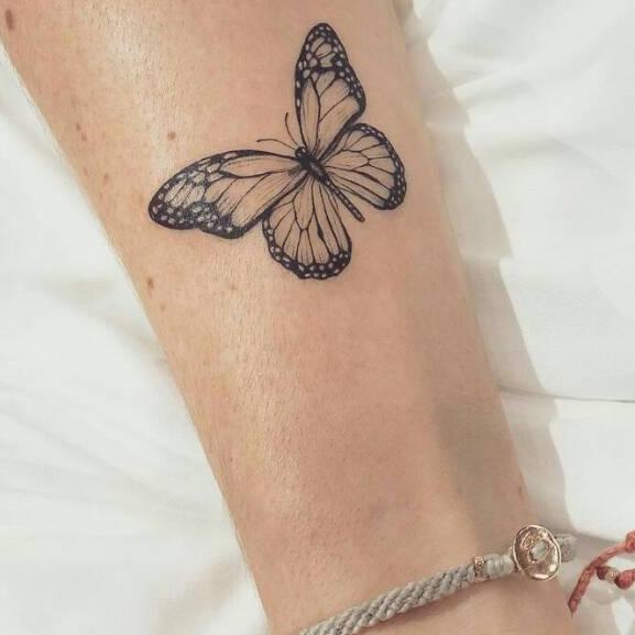 ☄️Penawaran Tato Temporer/Stiker Tato Minimalis - KU - Tato kupu kupu Tato Butterfly Tato kecil | Re