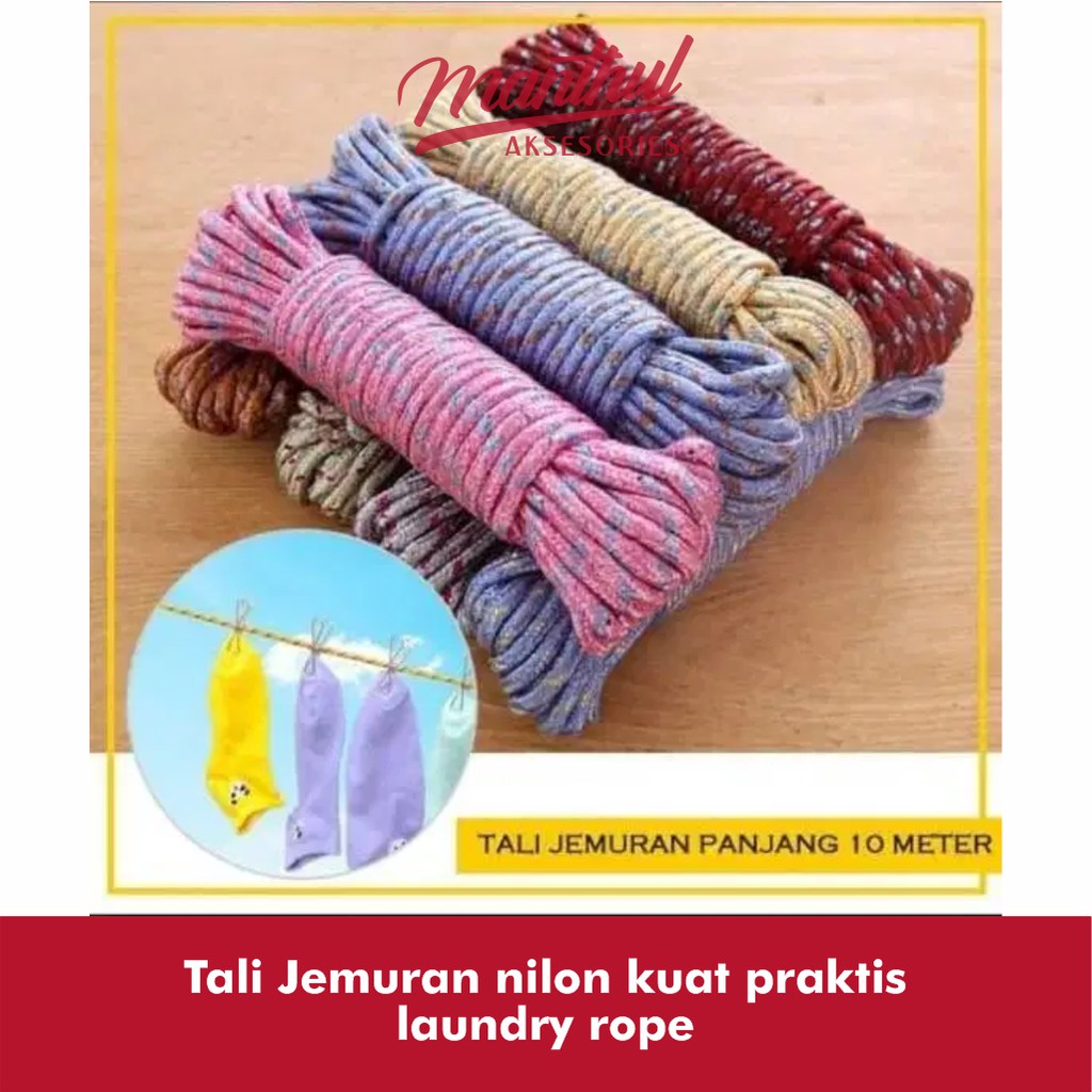 Tali Jemuran nilon kuat praktis laundry rope