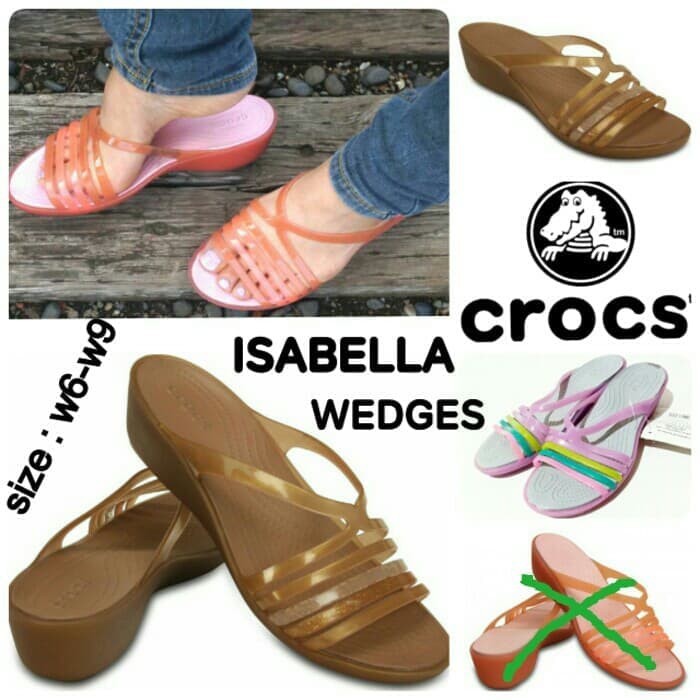 crocs wedge shoes