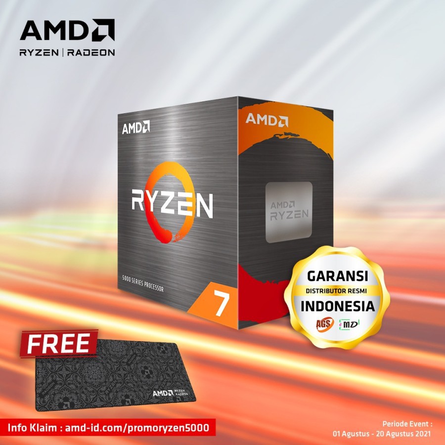 AMD Ryzen 7 5800X 8 Cores 3.8Ghz Up To 4.7Ghz
