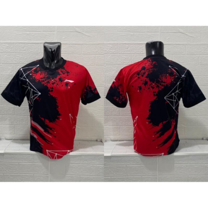 Jersey badminton bulu tangkis printing simpel