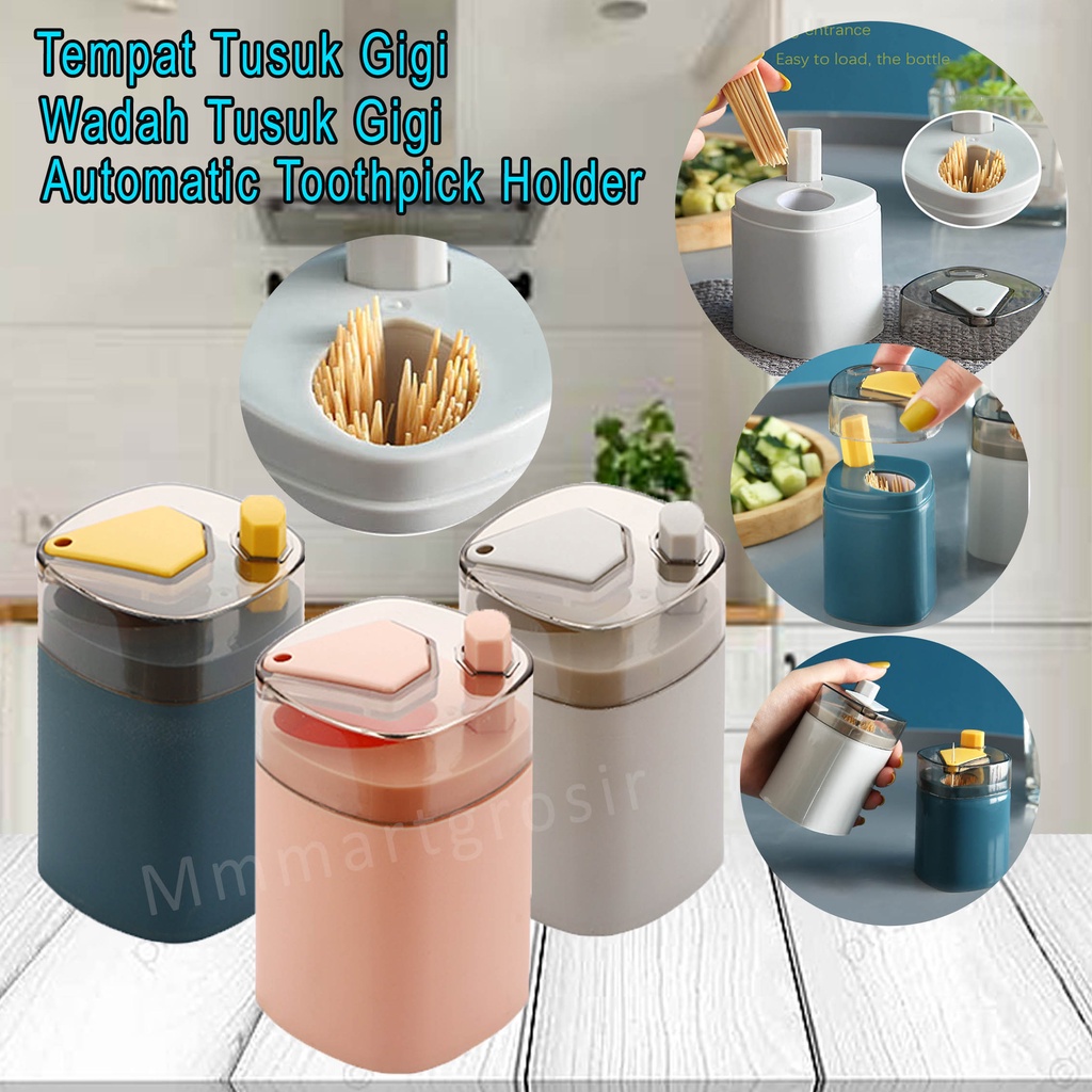 Tempat Tusuk Gigi / Wadah Tusuk Gigi / Automatic Toothpick Holder