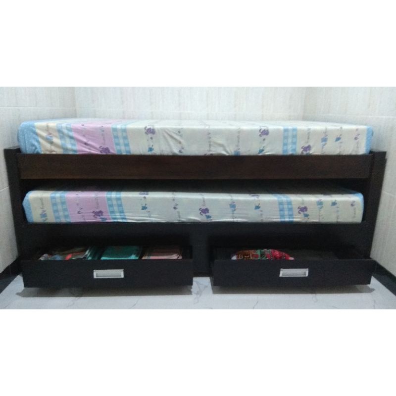 Dipan Kayu Jati Asli Jepara Minimalis Sorong Uk 120 x 187 (NEGO)