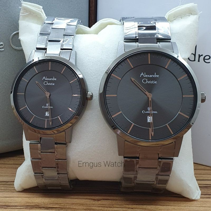 Jam Tangan Couple Alexandre Christie AC8639 Original