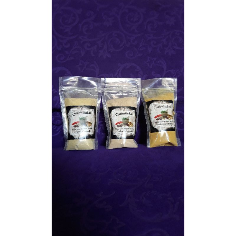 

Sari Bubuk Jamu Temulawak, Jahe Merah, Kunyit 200Gr