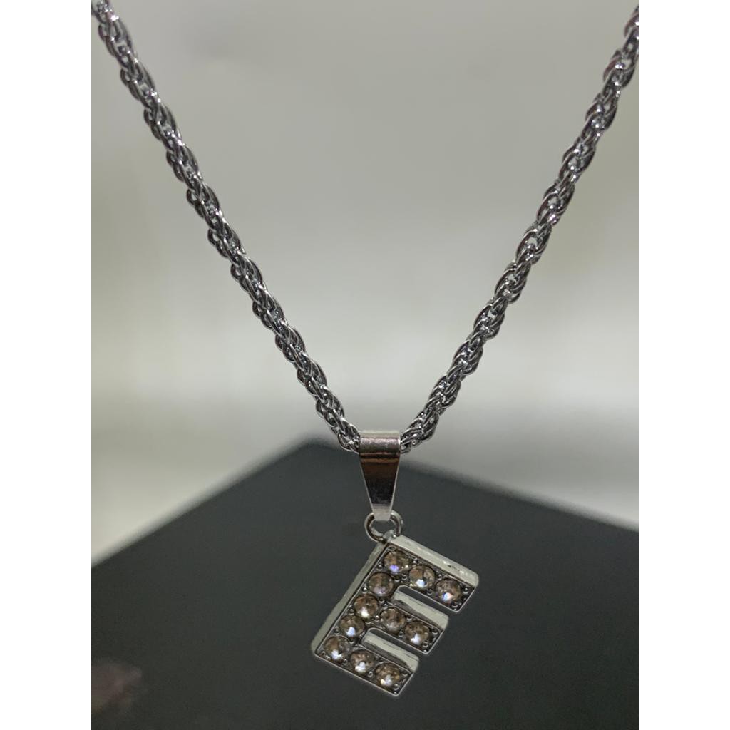 Kalung Inisial -Kalung Huruf /Kalung Huruf Anti karat