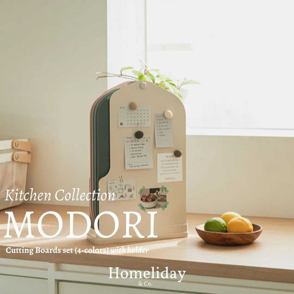 MODORI - Chopping Board Set & Holder Stand