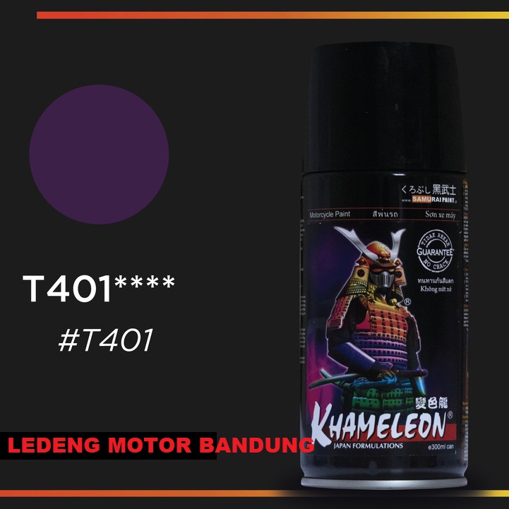 T401**** Khameleon 3D Violet Cerah Bunglon Cat Semprot Samurai Paint