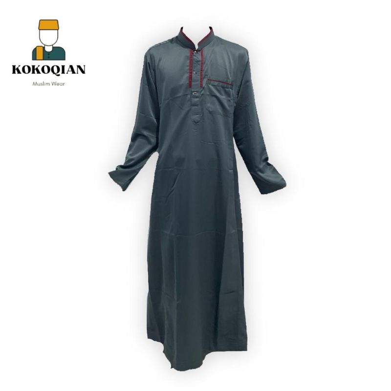 Pakaian Muslim Jubba / Jubah / Gamis Pria Bahan Aswan