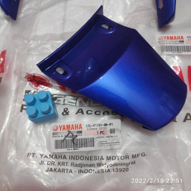 COVER TAIL PAD SAMBUNGAN BODY BELAKANG MIO BIRU TUA 5TL ORIGINAL ORI YAMAHA