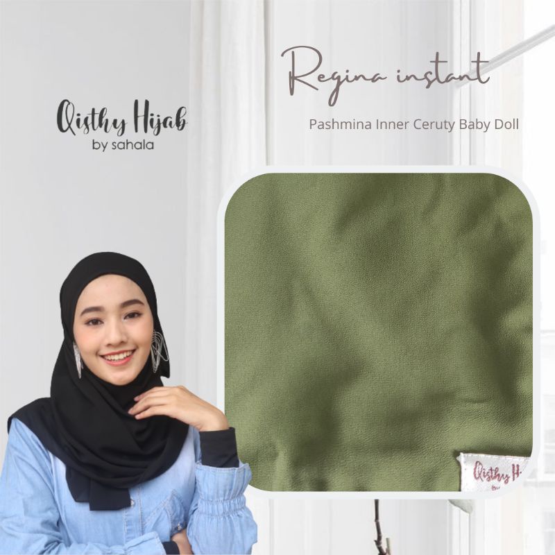 regina instan/hijab pasmina INner melayu cerutu baby doll premium