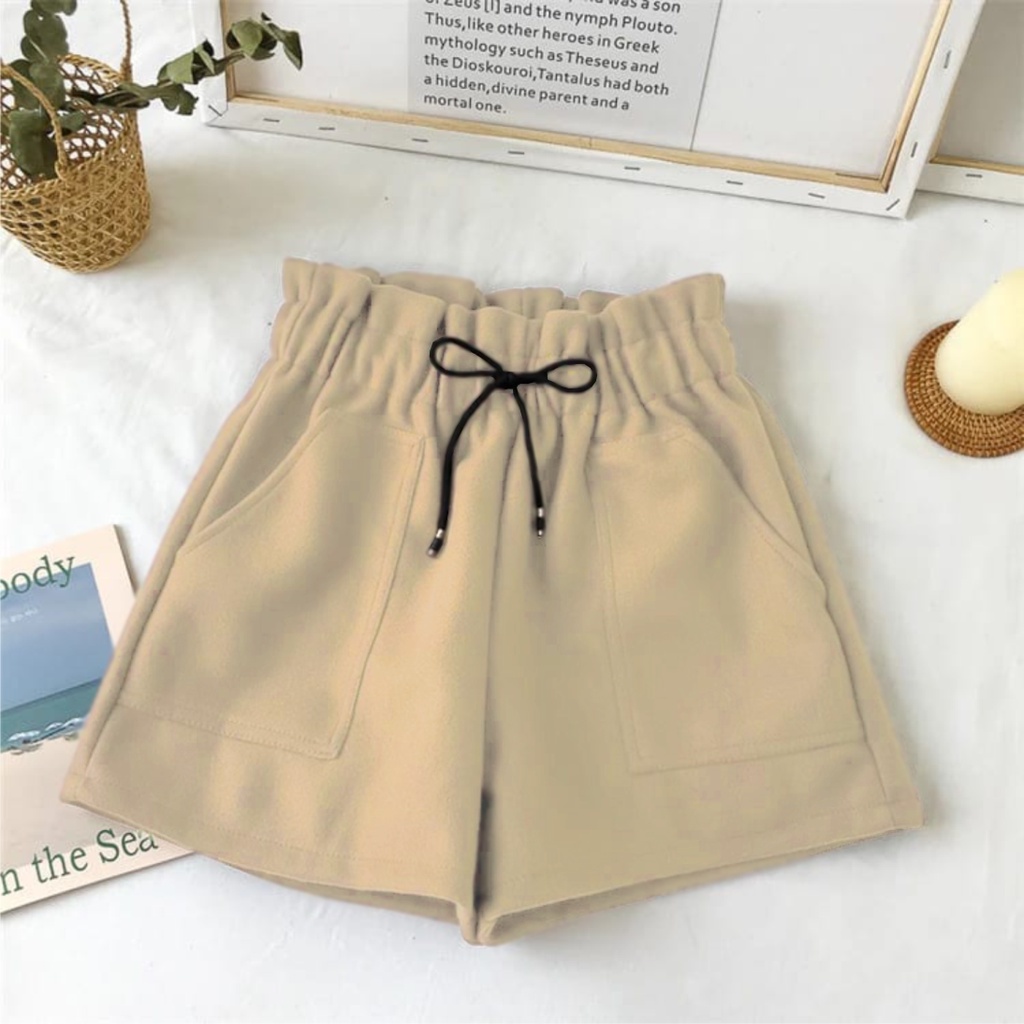 Celana Pendek Wanita Remaja/Dewasa Hotpants Korean High waist Clana Hot pants Santai Harian Polos