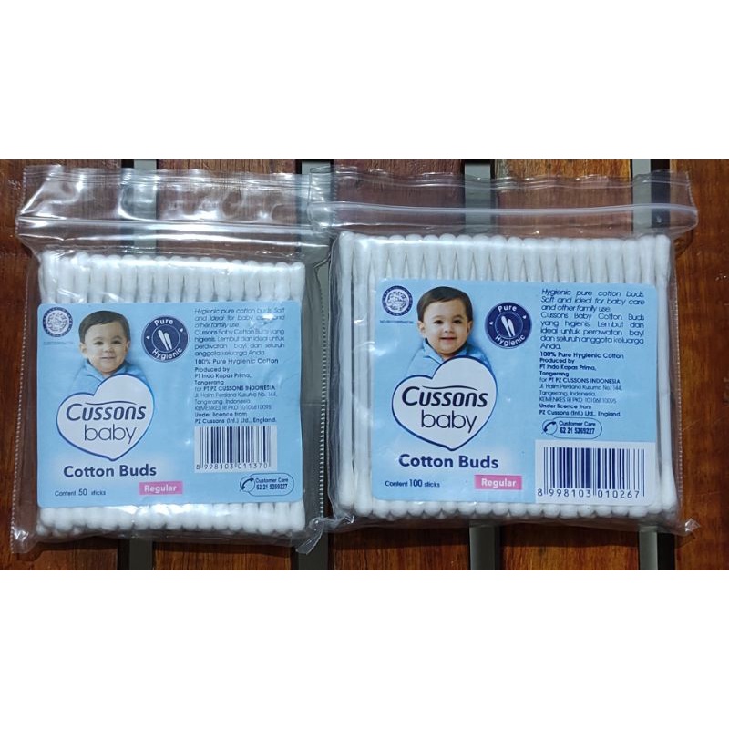 Cussons Baby Cotton Buds Extra Fine Isi 50 &amp; 100 / Reguler / Pembersih Telinga Anak  &amp; Dewasa