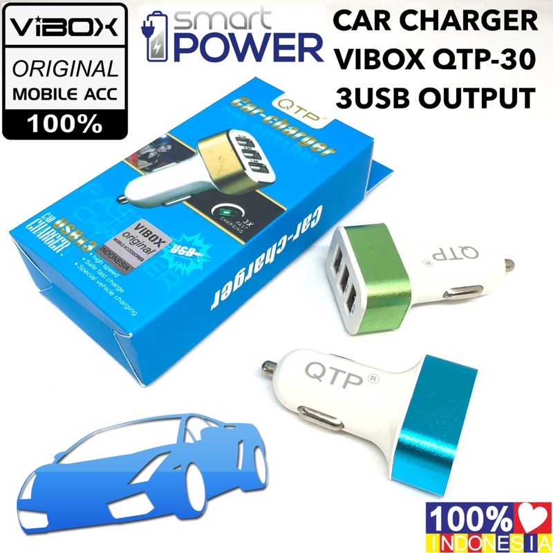 PROMO BATOK SAVER VIBOX 3USB QTP30 CHARGER MOBIL ORIGINAL VIBOX QTP-30 EDITION 2022