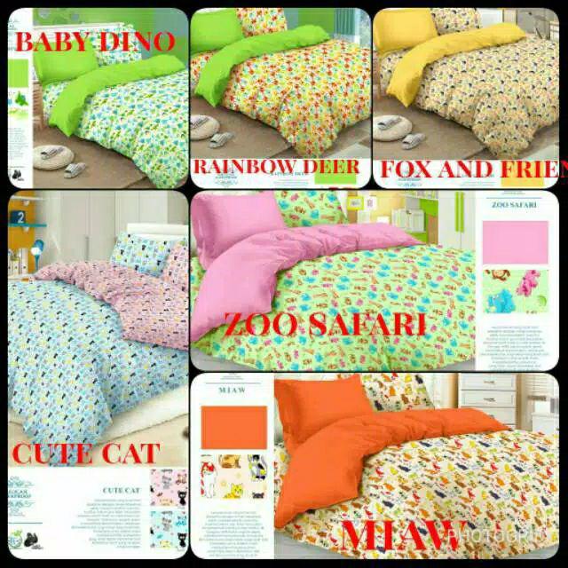 {import} Sprei Waterproof Motif Anak Anak Tinggi 20cm Tnp Tas