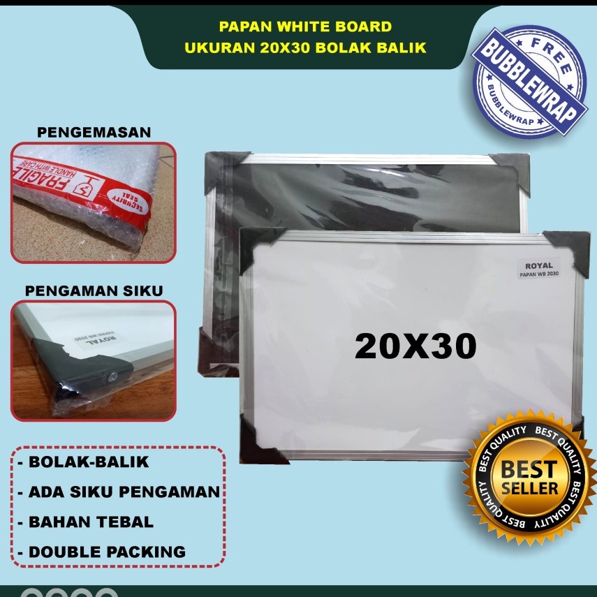 

Whiteboard 20x30 / Papan 20x30 Cm