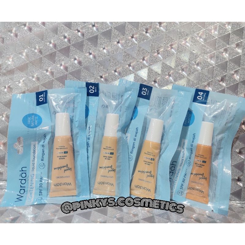 Wardah lightening liquid foundation sachet